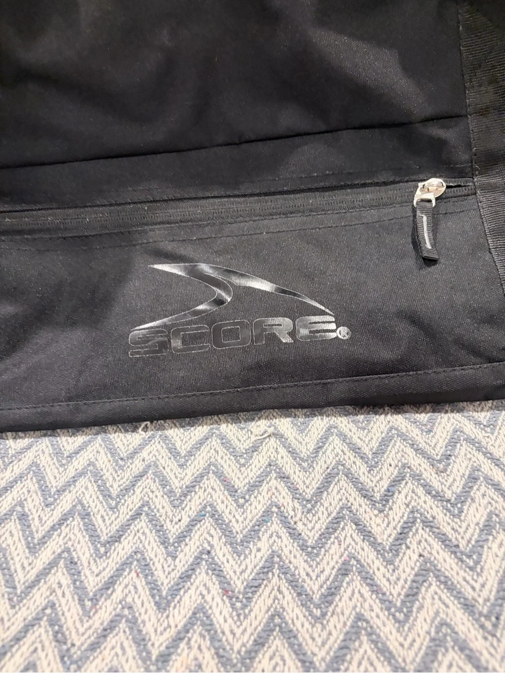 Black Duffel Bag with Eastern New York Soccer Referee Association Badge